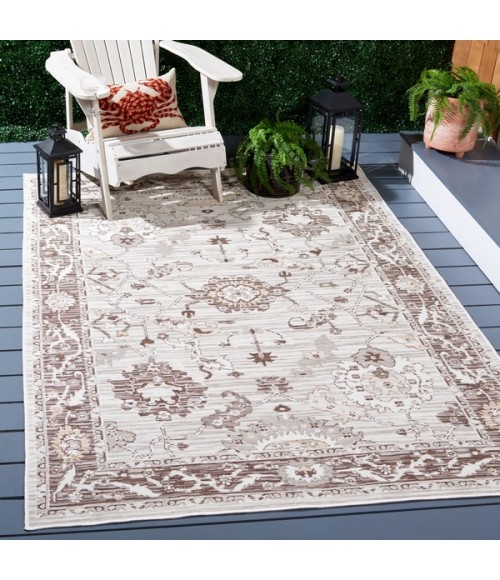 Safavieh Sunrise Grey / Beige Black SUN624 6 ft. 7 in. X 6 ft. 7 in. Square Rug