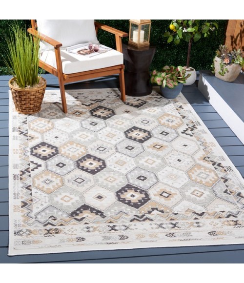 Safavieh Sunrise Ivory / Grey Black SUN630 8 ft. X 10 ft. Rectangle Rug