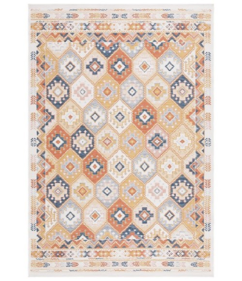 Safavieh Sunrise Gold / Rust Blue SUN630 4 ft. X 5 ft. 7 in. Rectangle Rug