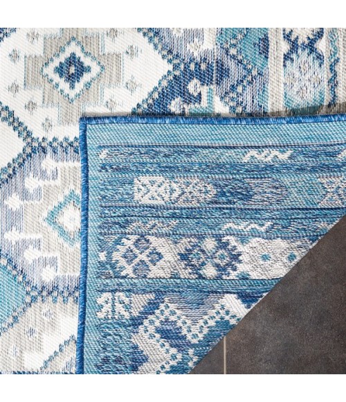 Safavieh Sunrise Grey / Blue Ivory SUN630 4 ft. X 5 ft. 7 in. Rectangle Rug