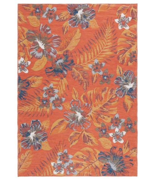 Safavieh Sunrise Ivory / Rust Blue SUN671 5 ft. 3 in. X 7 ft. 7 in. Rectangle Rug