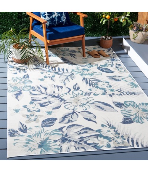 Safavieh Sunrise Ivory / Blue Grey SUN671 4 ft. X 5 ft. 7 in. Rectangle Rug