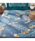 Safavieh Sunrise Ivory / Blue Gold SUN675 6 ft. 7 in. X 6 ft. 7 in. Square Rug