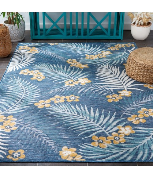 Safavieh Sunrise Ivory / Blue Gold SUN675 6 ft. 7 in. X 6 ft. 7 in. Square Rug