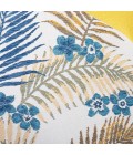 Safavieh Sunrise Ivory / Blue Gold SUN675 6 ft. 7 in. X 6 ft. 7 in. Square Rug