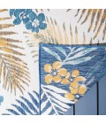Safavieh Sunrise Ivory / Blue Gold SUN675 6 ft. 7 in. X 6 ft. 7 in. Square Rug