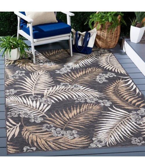 Safavieh Sunrise Ivory / Grey Black SUN675 5 ft. 3 in. X 7 ft. 7 in. Rectangle Rug