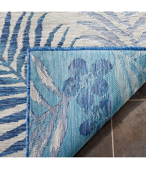 Safavieh Sunrise Grey / Blue Ivory SUN675 6 ft. 7 in. X 6 ft. 7 in. Square Rug