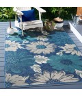 Safavieh Sunrise Ivory / Blue Grey SUN689 6 ft. 7 in. X 6 ft. 7 in. Square Rug