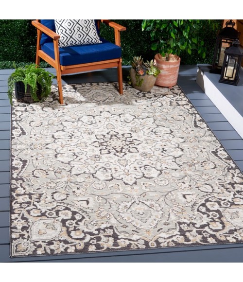Safavieh Sunrise Grey / Beige Black Rug SUN696 5 ft. 3 in. X 7 ft. 7 in. Rectangle - Rugs Town Safavieh Sunrise Grey / Beige Black SUN696 5 ft. 3 in. X 7 ft. 7 in. Rectangle Rug