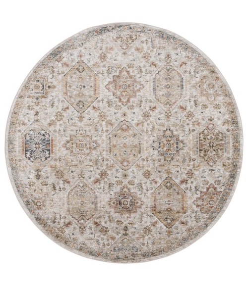 Safavieh Silverado Ivory / Rust SVD108 6 ft. 4 in. X 6 ft. 4 in. Round Rug