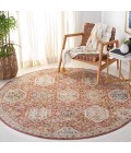 Safavieh Silverado Rust / Blue SVD108 6 ft. 4 in. X 6 ft. 4 in. Round Rug
