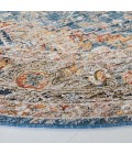 Safavieh Silverado Blue / Rust SVD110 6 ft. 4 in. X 6 ft. 4 in. Round Rug