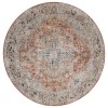 Safavieh Silverado Rust / Blue SVD110 6 ft. 4 in. X 6 ft. 4 in. Round Rug