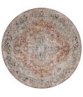 Safavieh Silverado Rust / Blue SVD110 6 ft. 4 in. X 6 ft. 4 in. Round Rug