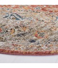 Safavieh Silverado Rust / Blue SVD110 6 ft. 4 in. X 6 ft. 4 in. Round Rug