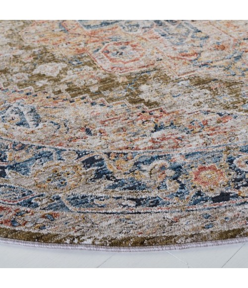 Safavieh Silverado Sage / Blue SVD110 6 ft. 4 in. X 6 ft. 4 in. Round Rug
