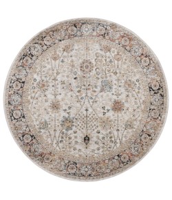 Safavieh Silverado Ivory / Rust SVD112 6 ft. 4 in. X 6 ft. 4 in. Round Rug