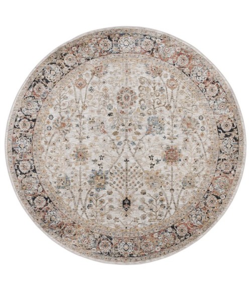 Safavieh Silverado Ivory / Rust SVD112 6 ft. 4 in. X 6 ft. 4 in. Round Rug