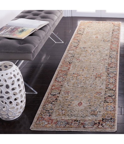 Safavieh Silverado Beige / Rust SVD112 2 ft. X 8 ft. Runner Rug