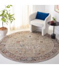 Safavieh Silverado Beige / Rust SVD112 6 ft. 4 in. X 6 ft. 4 in. Round Rug