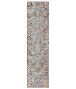 Safavieh Silverado Blue / Rust SVD112 2 ft. X 8 ft. Runner Rug