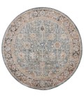 Safavieh Silverado Blue / Rust SVD112 6 ft. 4 in. X 6 ft. 4 in. Round Rug