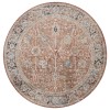 Safavieh Silverado Rust / Blue SVD112 6 ft. 4 in. X 6 ft. 4 in. Round Rug