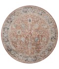 Safavieh Silverado Rust / Blue SVD112 6 ft. 4 in. X 6 ft. 4 in. Round Rug