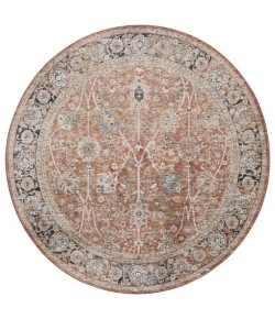 Safavieh Silverado Rust / Blue SVD112 6 ft. 4 in. X 6 ft. 4 in. Round Rug
