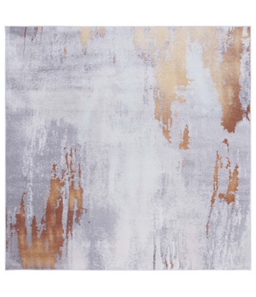 Safavieh Tacoma Grey / Rust Rug TAC801 6 ft. X 6 ft. Square - Rugs Town Safavieh Tacoma Grey / Rust TAC801 6 ft. X 6 ft. Square Rug