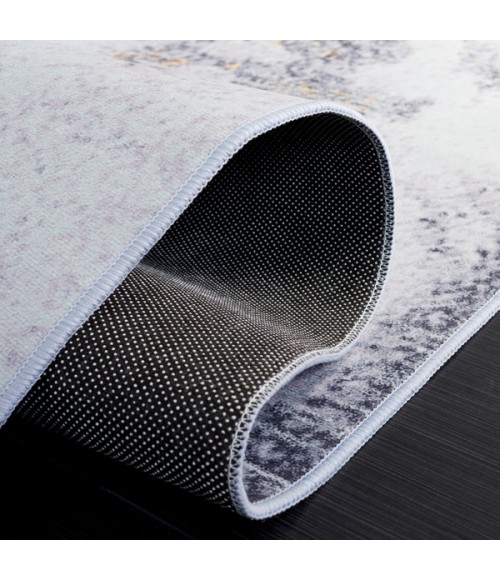 Safavieh Tacoma Grey / Gold Rug TAC803 2 ft. 6 in. X 12 ft. Runner - Rugs Town Safavieh Tacoma Grey / Gold TAC803 2 ft. 6 in. X 12 ft. Runner Rug