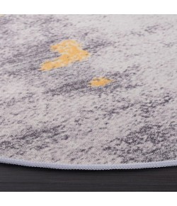 Safavieh Tacoma Grey / Gold TAC803 4 ft. X 4 ft. Round Rug