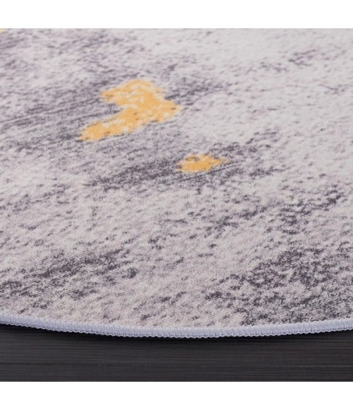 Safavieh Tacoma Grey / Gold Rug TAC803 6 ft. X 6 ft. Round - Rugs Town Safavieh Tacoma Grey / Gold TAC803 6 ft. X 6 ft. Round Rug
