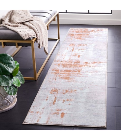 Safavieh Tacoma Grey / Rust Rug TAC808 2 ft. 6 in. X 8 ft. Runner - Rugs Town Safavieh Tacoma Grey / Rust TAC808 2 ft. 6 in. X 8 ft. Runner Rug