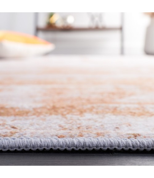 Safavieh Tacoma Grey / Rust Rug TAC808 6 ft. X 6 ft. Round - Rugs Town Safavieh Tacoma Grey / Rust TAC808 6 ft. X 6 ft. Round Rug