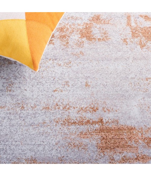 Safavieh Tacoma Grey / Rust Rug TAC808 6 ft. X 6 ft. Round - Rugs Town Safavieh Tacoma Grey / Rust TAC808 6 ft. X 6 ft. Round Rug