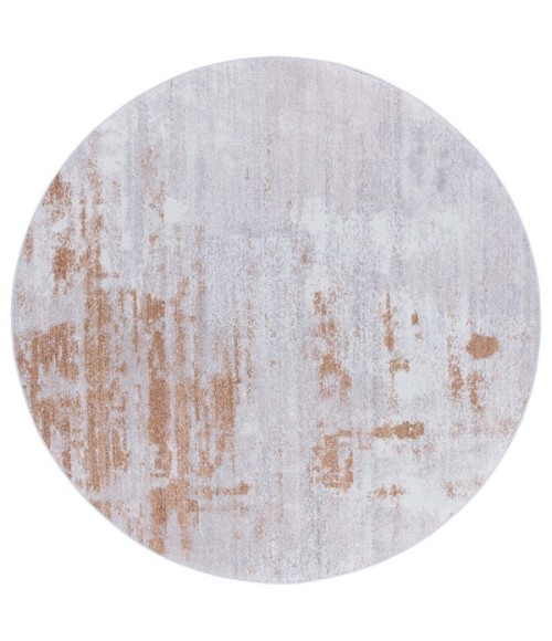 Safavieh Tacoma Grey / Rust Rug TAC808 6 ft. X 6 ft. Round - Rugs Town Safavieh Tacoma Grey / Rust TAC808 6 ft. X 6 ft. Round Rug
