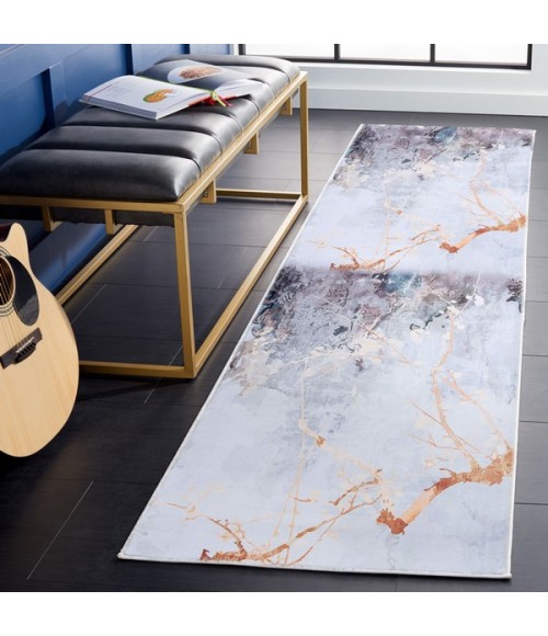 Safavieh Tacoma Grey / Beige TAC811 2 ft. 6 in. X 8 ft. Runner Rug