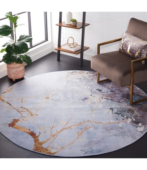 Safavieh Tacoma Grey / Beige Rug TAC811 6 ft. X 6 ft. Round - Rugs Town Safavieh Tacoma Grey / Beige TAC811 6 ft. X 6 ft. Round Rug