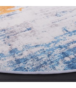 Safavieh Tacoma Grey / Blue TAC812 6 ft. X 6 ft. Round Rug