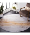 Safavieh Tacoma Grey / Rust Rug TAC813 6 ft. X 6 ft. Round - Rugs Town Safavieh Tacoma Grey / Rust TAC813 6 ft. X 6 ft. Round Rug