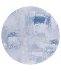Safavieh Tacoma Grey / Blue TAC814 6 ft. X 6 ft. Round Rug