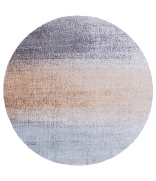 Safavieh Tacoma Grey / Rust TAC816 6 ft. X 6 ft. Round Rug
