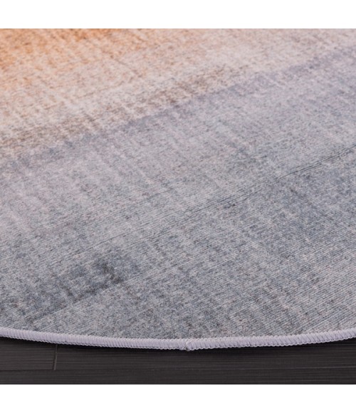 Safavieh Tacoma Grey / Rust TAC816 6 ft. X 6 ft. Round Rug