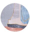 Safavieh Tacoma Beige / Blue Rug TAC834 6 ft. X 6 ft. Round - Rugs Town Safavieh Tacoma Beige / Blue TAC834 6 ft. X 6 ft. Round Rug