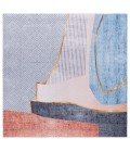Safavieh Tacoma Beige / Blue Rug TAC834 6 ft. X 6 ft. Square - Rugs Town Safavieh Tacoma Beige / Blue TAC834 6 ft. X 6 ft. Square Rug