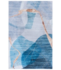 Safavieh Tacoma Blue / Gold TAC836 3 ft. X 5 ft. Rectangle Rug