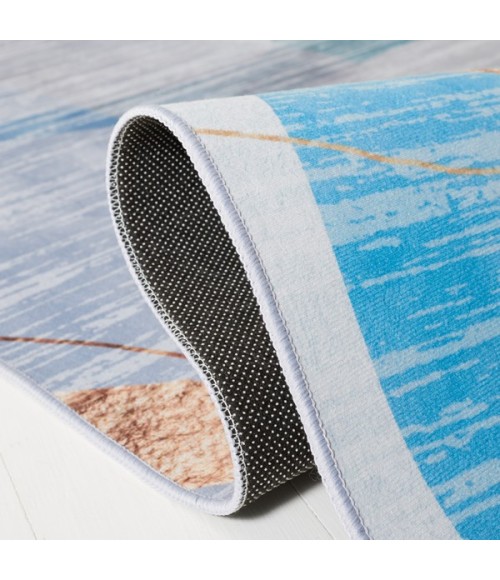 Safavieh Tacoma Blue / Gold Rug TAC836 3 ft. X 5 ft. Rectangle - Rugs Town Safavieh Tacoma Blue / Gold TAC836 3 ft. X 5 ft. Rectangle Rug