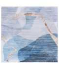 Safavieh Tacoma Blue / Gold Rug TAC836 6 ft. X 6 ft. Square - Rugs Town Safavieh Tacoma Blue / Gold TAC836 6 ft. X 6 ft. Square Rug